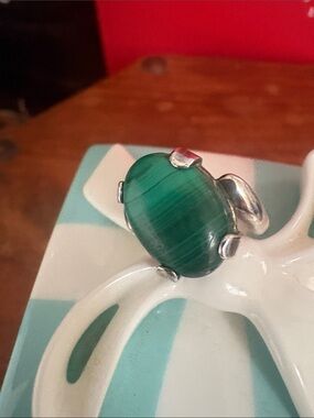 Malachite Sterling Silver Ring